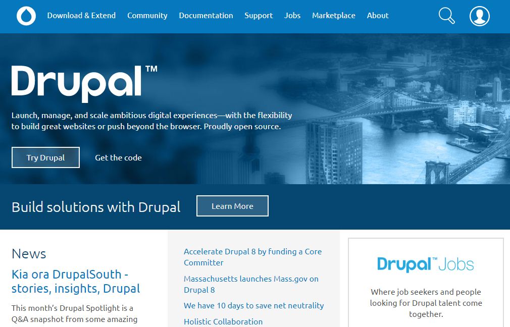 drupal blog builder site 