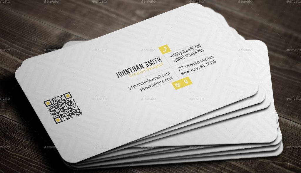 qr code corporate business card